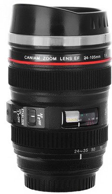 

Stealodeal Camera Lens Dslr Stainless Steel, Plastic Mug(400 ml), Black