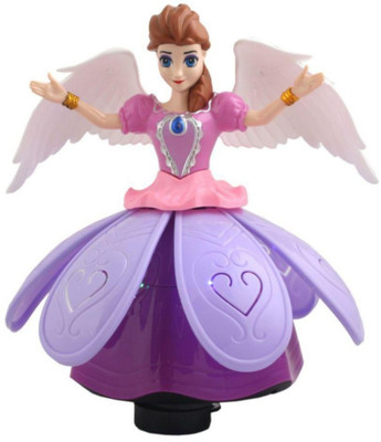

S.Blaze 3D LED Light Projection & Sound Angel Girl Dancing Robot(Multicolor)
