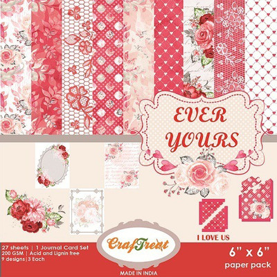 

CrafTreat Desinger Series Craft Paper 6x6 inch Multipurpose Paper(Set of 1, Multicolor)