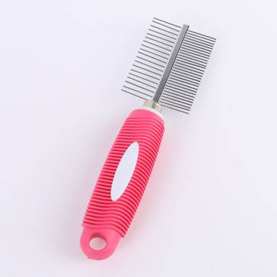 

Pets Empire Dog and Cat Comb Double Sided with Stainless Steel teeth Anti Shedding Brush , Grooming Tool for both Large and Small Pets(Color May Vary) Wire-pin Brushes for Dog