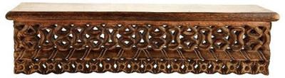 

Decorasia Hand Carved Wooden Wall Shelf(Number of Shelves - 1, Brown)