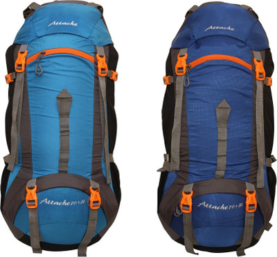 

Attache 1026R Hiking Backpack (Sky Blue & Navy Blue) Set of 2 With Rain Cover … Rucksack - 75 L(Multicolor)