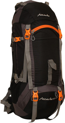 

Attache 1026R Hiking Backpack (Black) With Rain Cover Rucksack - 75 L(Black, Grey)