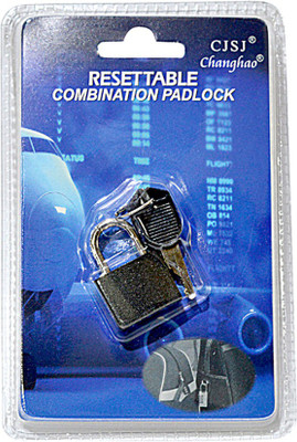 

CJSJ Resettable Combination Padlock Luggage Strap, Safety Lock(Black)