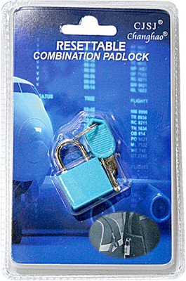 

CJSJ Resettable Combination Padlock Luggage Strap, Safety Lock(Blue)