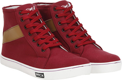 

Knot n Lace Target High Tops For Men(Burgundy, Brown