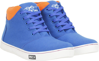 

Knot n Lace Target Sneakers For Men(Blue, Orange