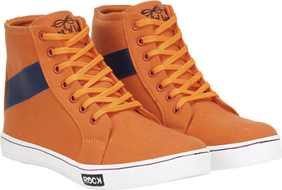 

Knot n Lace Target High Tops For Men(Orange, Navy
