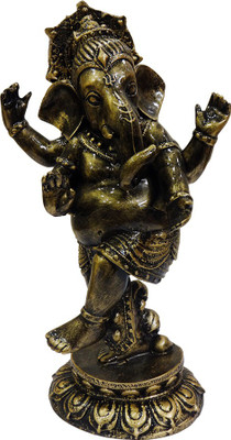 

FABZONE Antique Finish Lord Ganesha Statue Hindu Dev Ganpati and Siddhivinayak God Sculputer Handicraft Idol Diwali Decorative Spiritual Puja Vastu Showpiece Figurine - Religious Pooja Gift Item & Murti for Mandir / Temple / Home / Office Decorative Showp