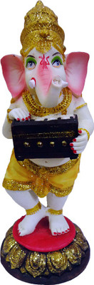 

FABZONE Antique Finish Lord Ganesha Statue Hindu Dev Ganpati and Siddhivinayak God Sculputer Handicraft Idol Diwali Decorative Spiritual Puja Vastu Showpiece Figurine - Religious Pooja Gift Item & Murti for Mandir / Temple / Home / Office Decorative Showp