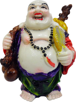 

FABZONE Lord Laughing Buddha Statue God Good Luck Charm Sculputer Handicraft Idol Diwali Decorative Spiritual Puja Vastu Showpiece Figurine - Religious Pooja Gift Item & Murti for Mandir / Temple / Home / Office Decorative Showpiece - 15 cm(Polyresin, Mul