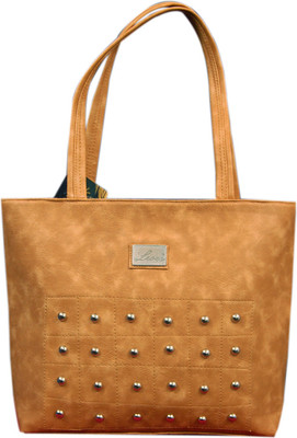 

Great india deal Women Casual Brown Rexine, PU, Leatherette Hand-held Bag
