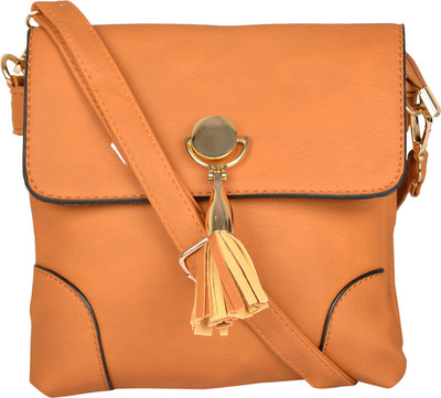 

Bagberry Women Casual Brown PU Sling Bag