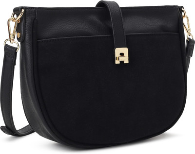 Allen Solly Women Casual Black PU Sling Bag