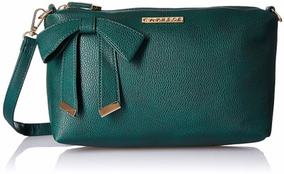 

Caprese Women Casual Green Leatherette Sling Bag