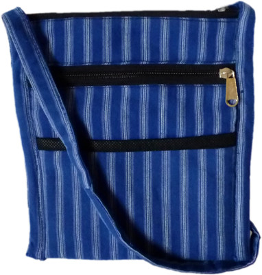 

auk Boys & Girls Casual Blue Cotton Sling Bag