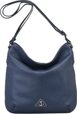 

Ilex London Women Casual Blue Genuine Leather Sling Bag