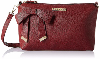 

Caprese Women Casual Maroon Leatherette Sling Bag