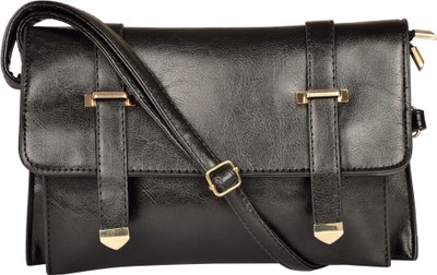 

Bagberry Women Casual Black PU Sling Bag