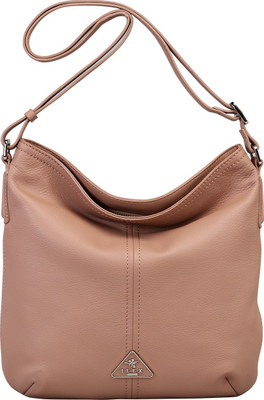 

Ilex London Women Casual Beige Genuine Leather Sling Bag