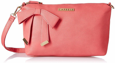 

Caprese Women Casual Pink Leatherette Sling Bag