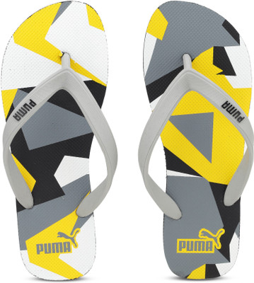 

Puma Sam DP Flip Flops, Black-grey-yellow