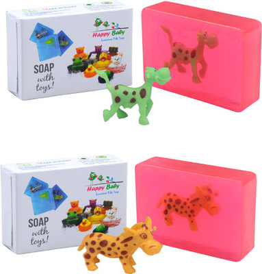

Happy Baby Luxurious Kids Soap With Toy-Pink (Pack Of 2)(200 g, Pack of 2)