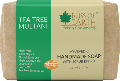 

Bliss of Earth Organic Tea Tree Multani Ayurvedic Handmade Soap(100 g)