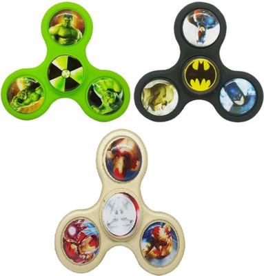 

Krypton PACK OF 3 High Quality Metal Super Hero Fidget Spinner(Multicolor)