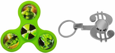 

Krypton PACK OF 2 2 IN 1 Dollar Shape Fidget & Hulk Metal Spinner Toy(Multicolor)