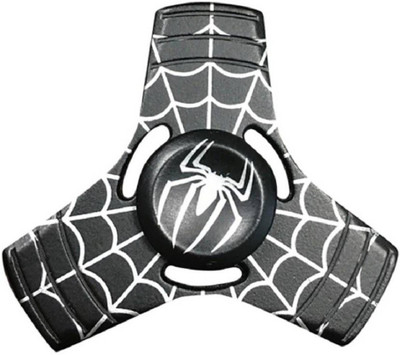 

BASAVA Metal Fidget spinner, tri spinner,spider web on anti stress toy(Multicolor)