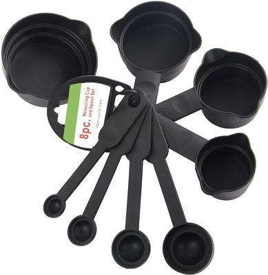 

Mantavya Baking Measurement 8 Pcs Plastic Measuring Spoon Set(Pack of 8)