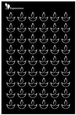 

expressions craft stamps Diya EST6004 Hand made Design Stencil(Pack of 1, Art Stencil)