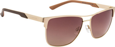 Farenheit Rectangular Sunglasses(Brown)