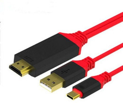

Smart Tech TV-out Cable Type-C To UHD Cable(Red, For TV)
