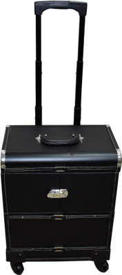 Pride STAR King to store cosmetic itmes Trolly Vanity Box(Black)