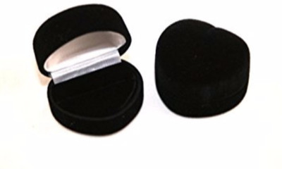 Sapro Black Heart Velvet Wedding Bearer Jewelry Display Gift Storage Box Case Holder Multi Purpose Vanity Box Vanity Box(Black) available at flipkart for Rs.101