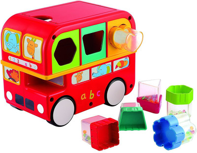 

Funskool SHAPE SORTING BUS-DOM(Red)