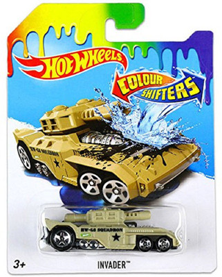 

Mattel Hot Wheels 1:64 Color Shifters Invader Tank(Multicolor)