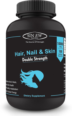 

Sinew Nutrition Hair, Skin & Nails (10000mcg) - 100 Veg Softgels(100 No)