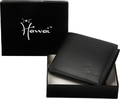 

Hawai Men Black Genuine Leather Wallet(7 Card Slots)