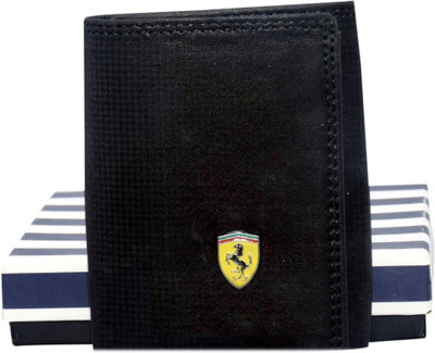 

Adhritam Boys Black Artificial Leather Wallet(3 Card Slots)