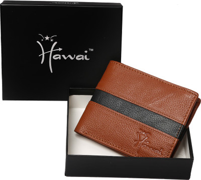 

Hawai Men Brown Genuine Leather Wallet(8 Card Slots)