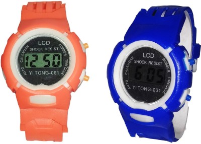 Fashion Gateway Blue and Orange Digital Watch for kids BlueOrange Digital Watch  - For Boys & Girls   Watches  (Fashion Gateway)