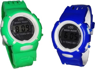 Fashion Gateway Green and Blue Digital Watch for kids GreenBlue Digital Watch  - For Boys & Girls   Watches  (Fashion Gateway)