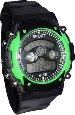 

Fashion Gateway Green 7 Light Digital Sports Watch for Boys and Girls Green Watch - For Boys & Girls