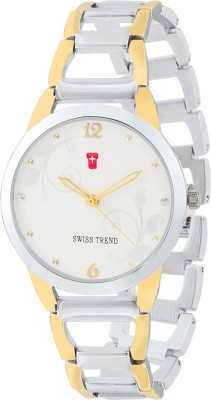 Swiss Trend ST2277 Marvelous Steel Gold Analog Watch  - For Women   Watches  (Swiss Trend)