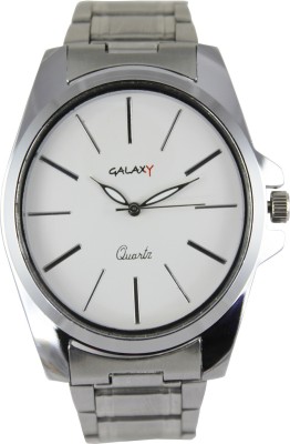 Galaxy GY0035WHTSLR Analog Watch  - For Men   Watches  (Galaxy)