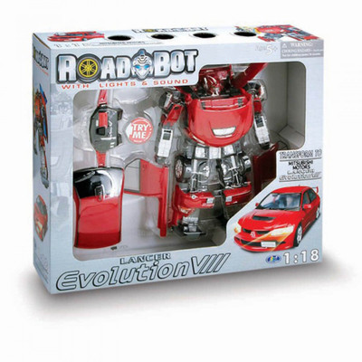

kidoz kingdom ROAD BOT TRANSFORMERS MITSUBISHI LANCER EVOLUTION VIII(Red)
