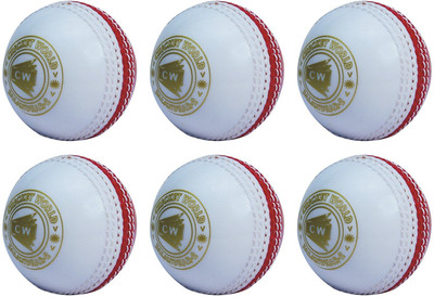 

CW Incredible Poly Soft Ball Cricket Rubber Ball(Pack of 6, White, Red)